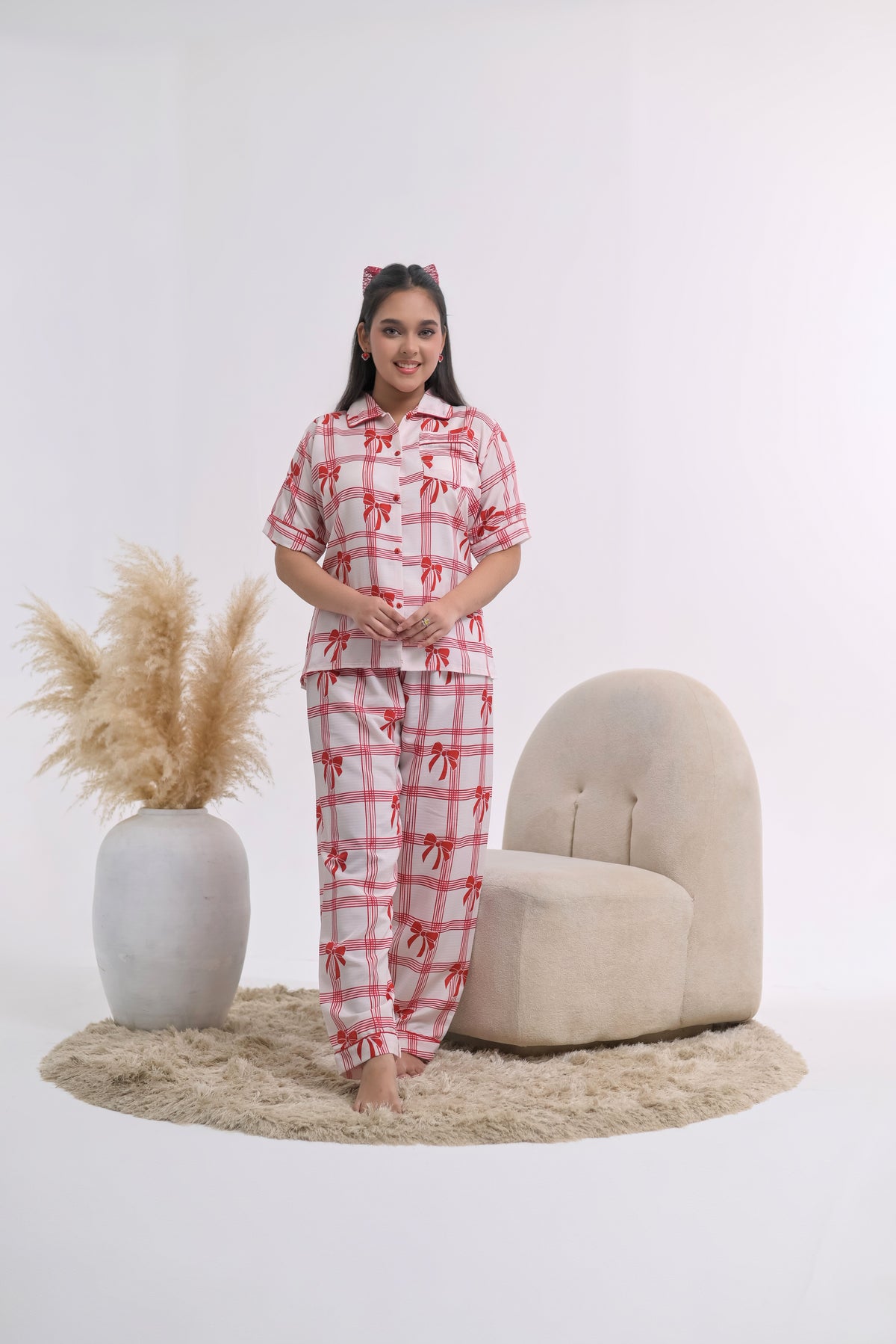 Somnia - Swiss Lawn PJ Set - Bow Blossom