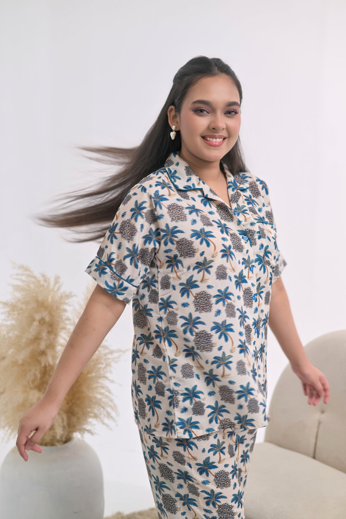 Somnia - Swiss Lawn PJ Set - Forest Whisper