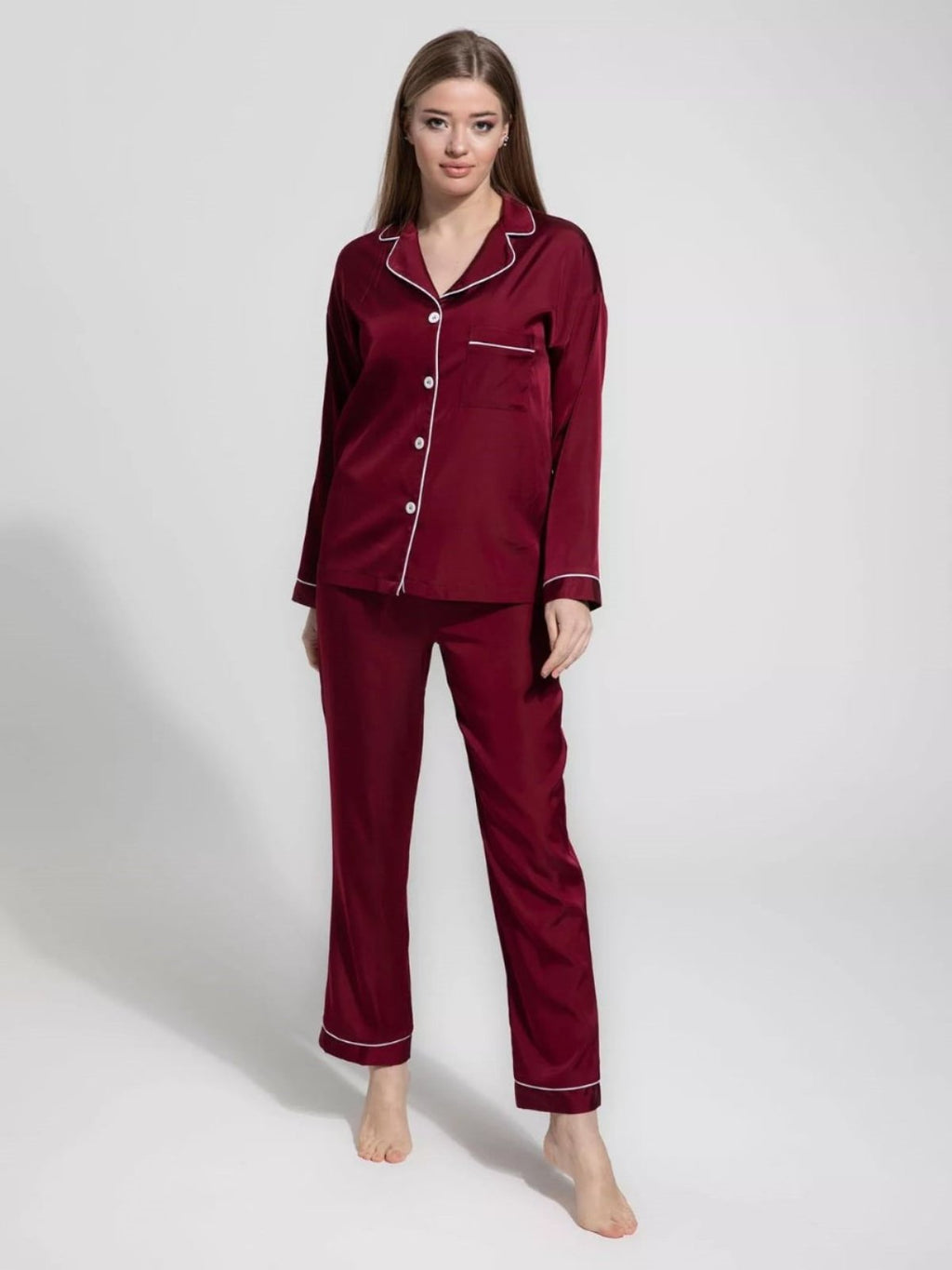 SOMNIA-Timeless Comfort PJ Set - Ruby Nior