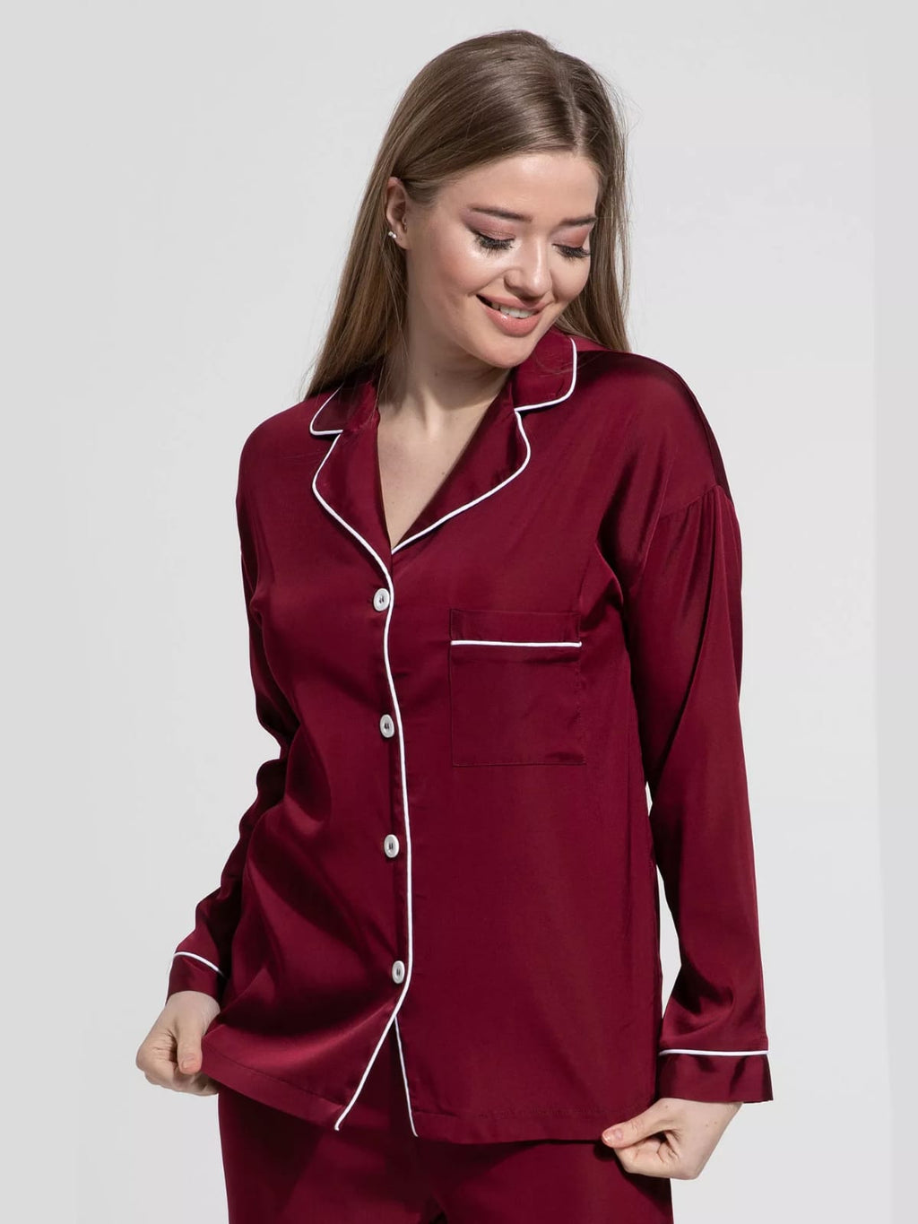 SOMNIA-Timeless Comfort PJ Set - Ruby Nior