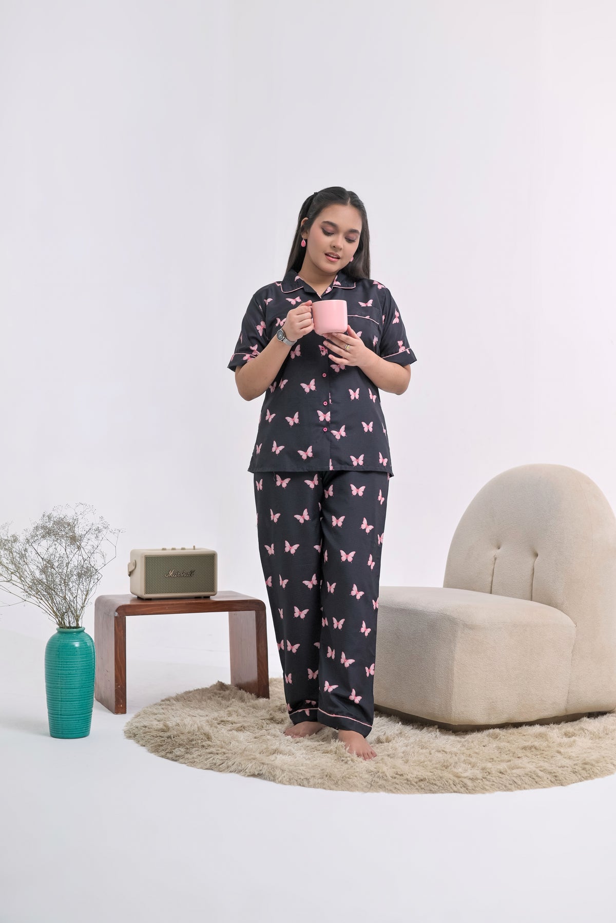 Somnia - Swiss Lawn PJ Sets - Luna Butterfly