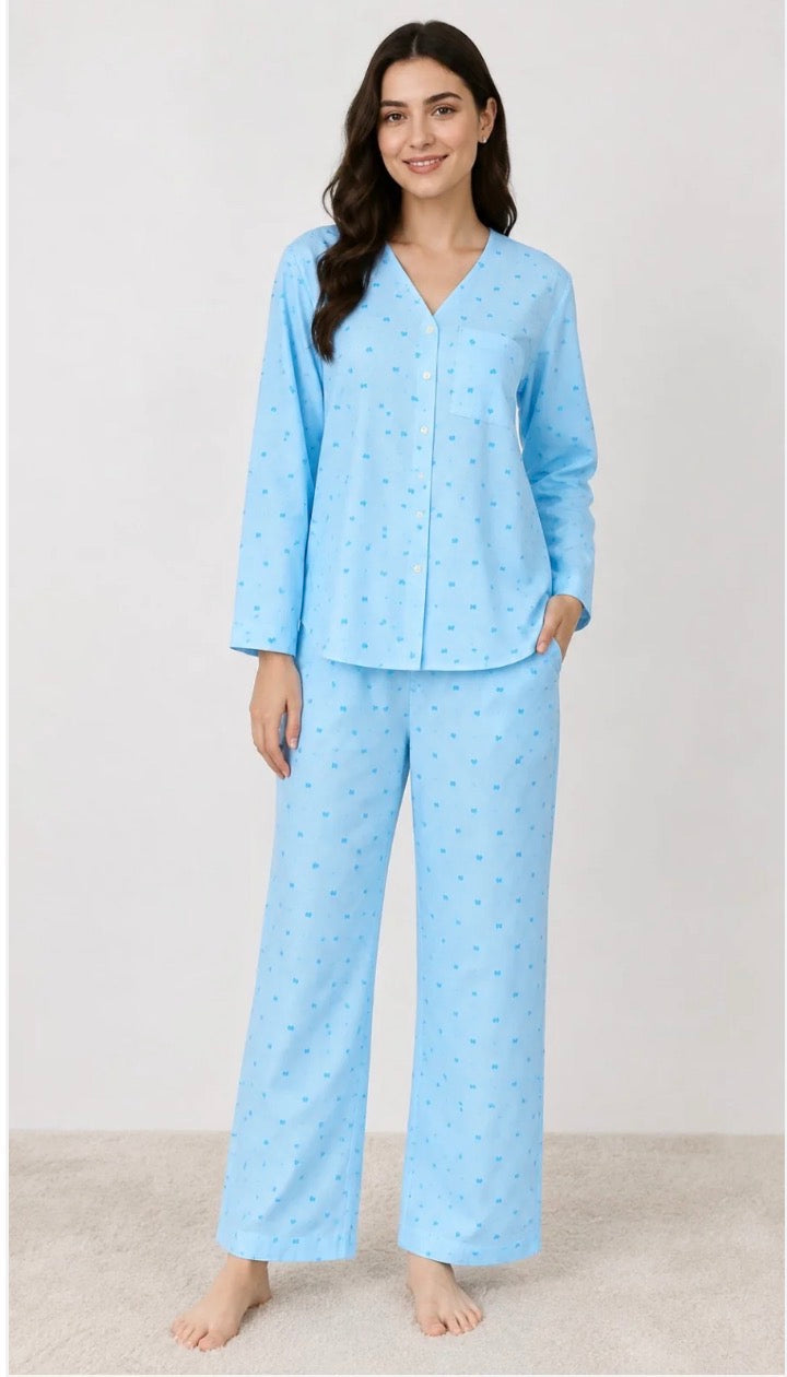 BARBARY V-NECK CO-ORD SET'S SBSVPJ-01