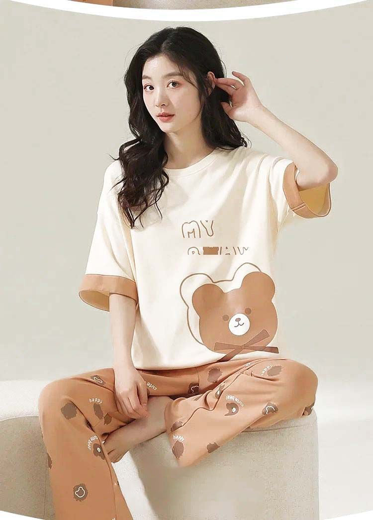 SR-MY BEAR PRINTED NIGHT SUIT