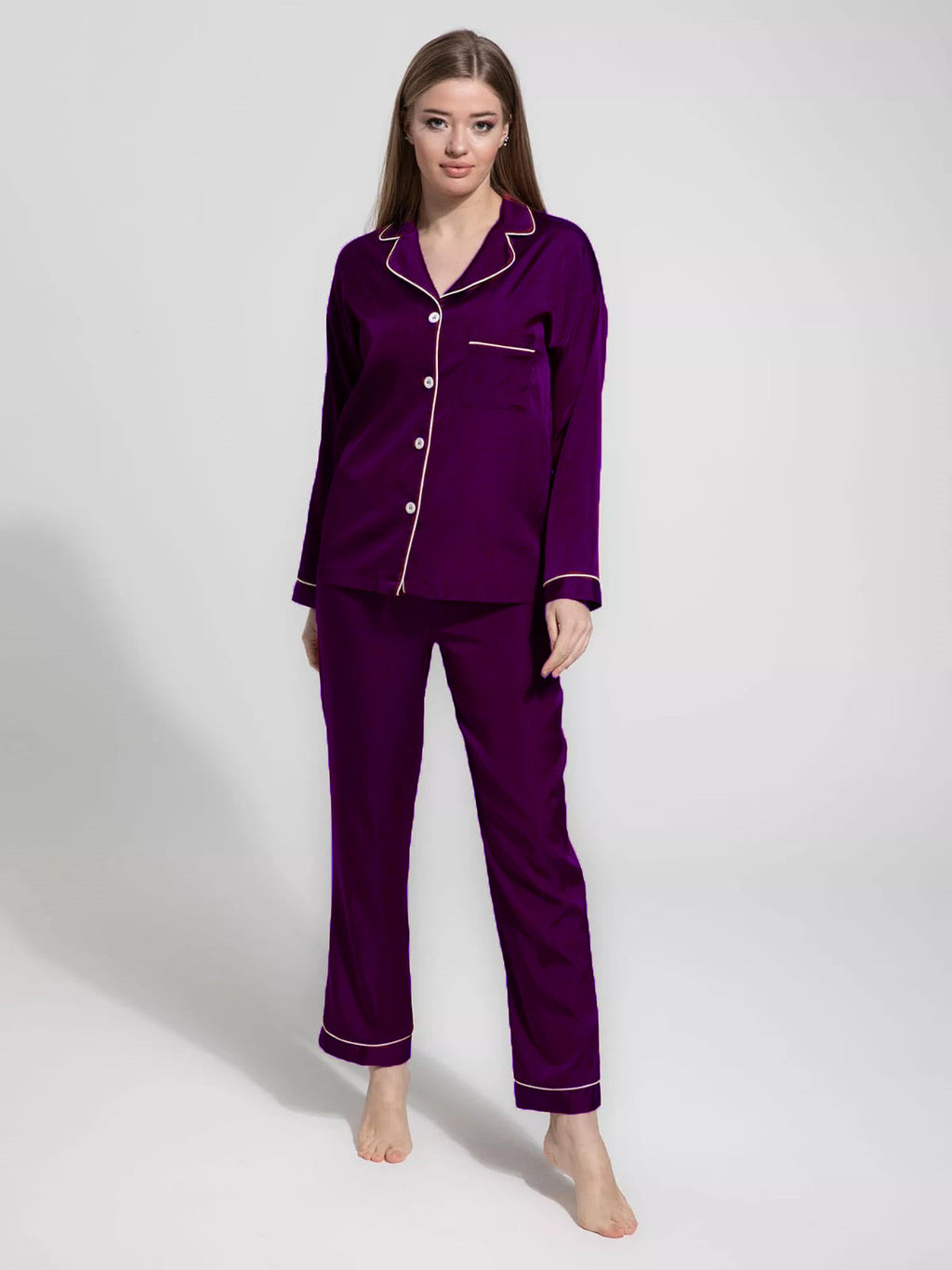 SOMNIA-Timeless Comfort PJ Set - Mystic Violet