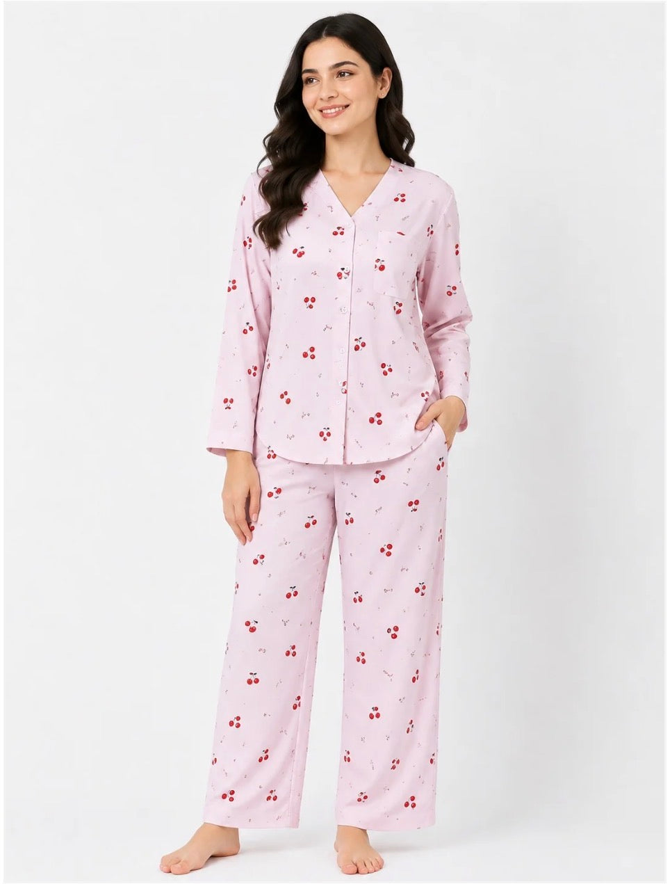 BARBARY V-NECK CO-ORD SET'S SBSVJ-04