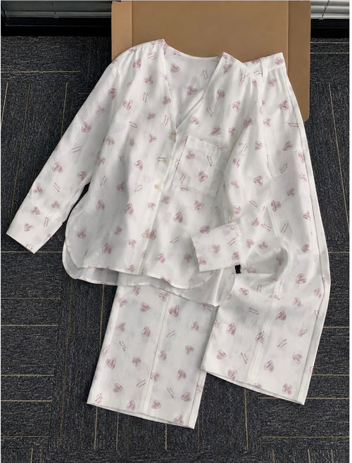 BARBARY V-NECK CO-ORD SET'S SBSVPJ-03