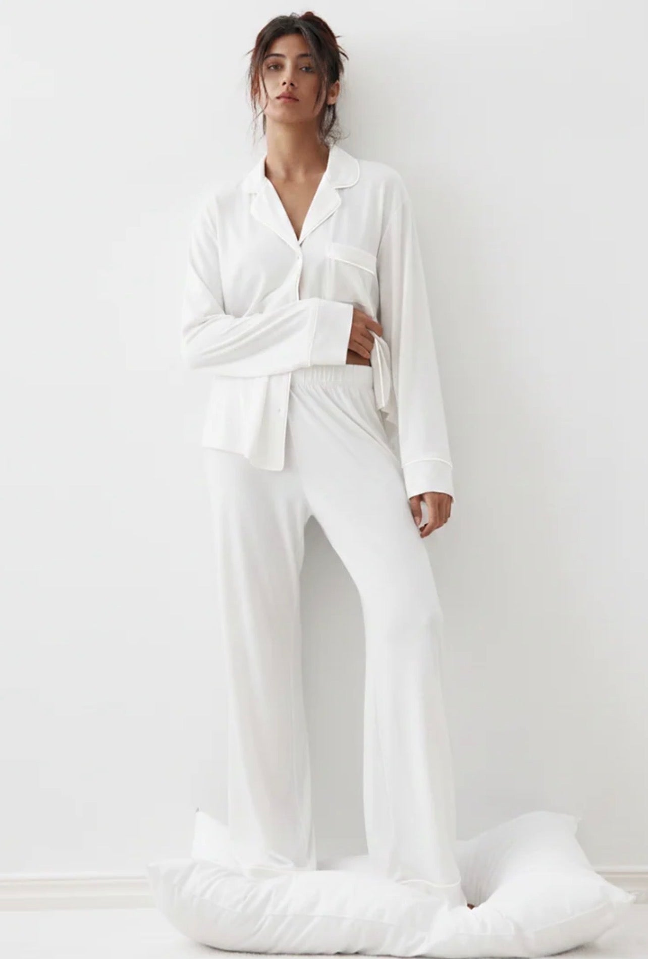 Cloud Pajama Set - White