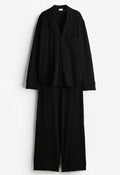 Cloud Pajama Set - Black