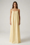 STUNNING BACKLESS MAXI DRESS - BUTTER