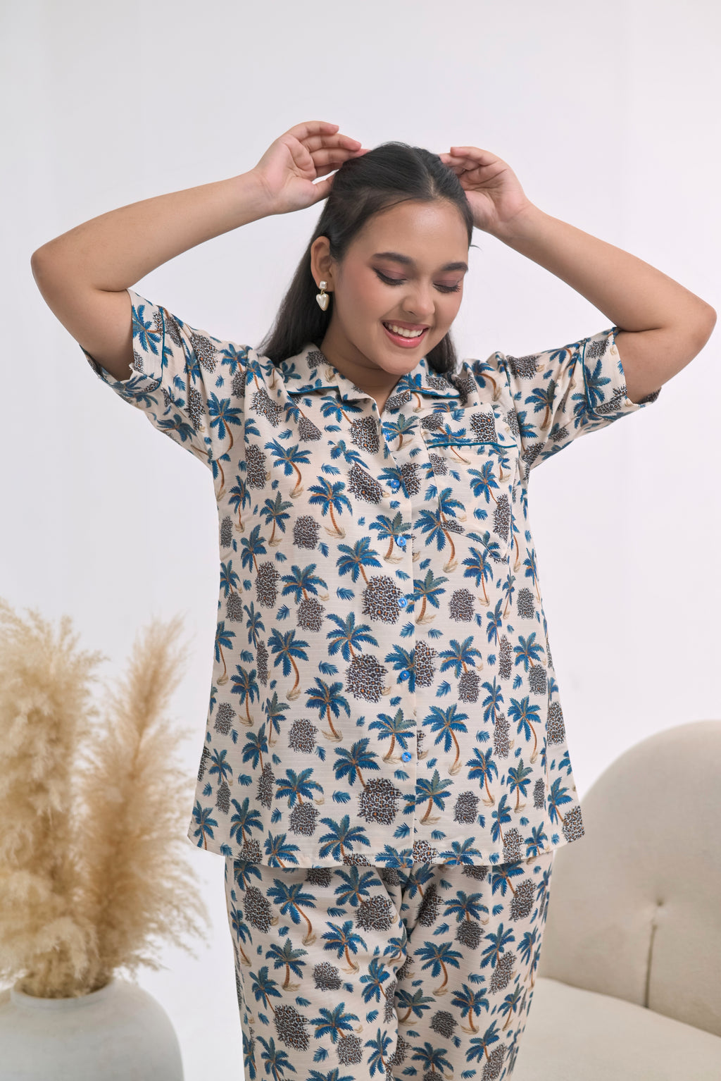 Somnia - Swiss Lawn PJ Set - Forest Whisper