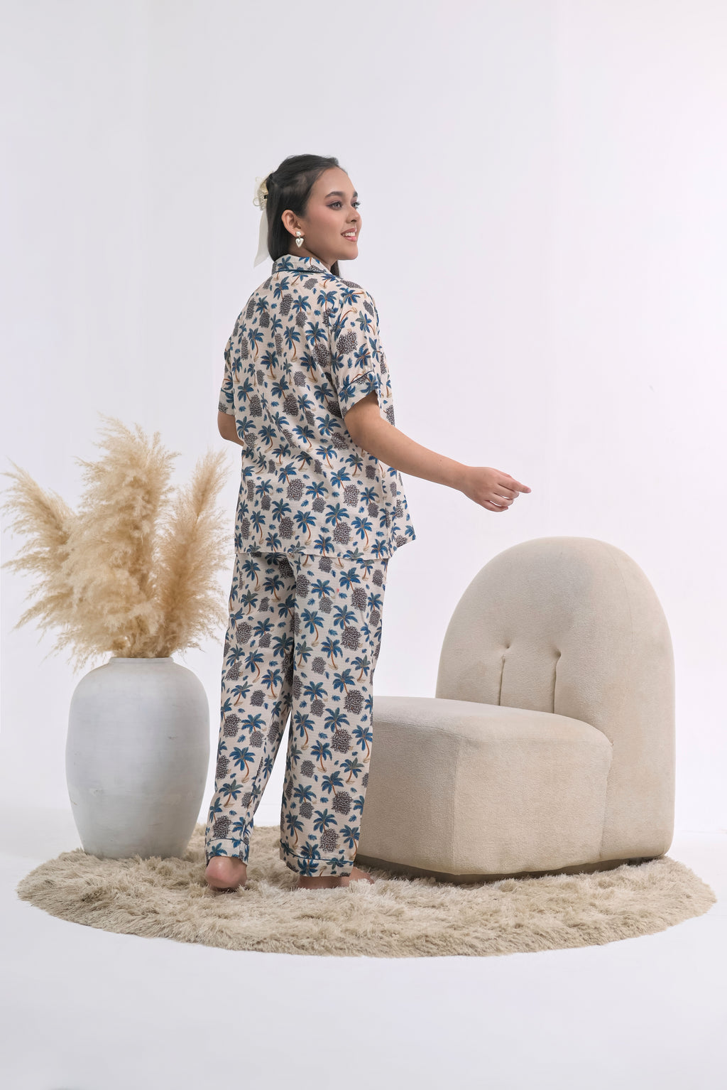 Somnia - Swiss Lawn PJ Set - Forest Whisper