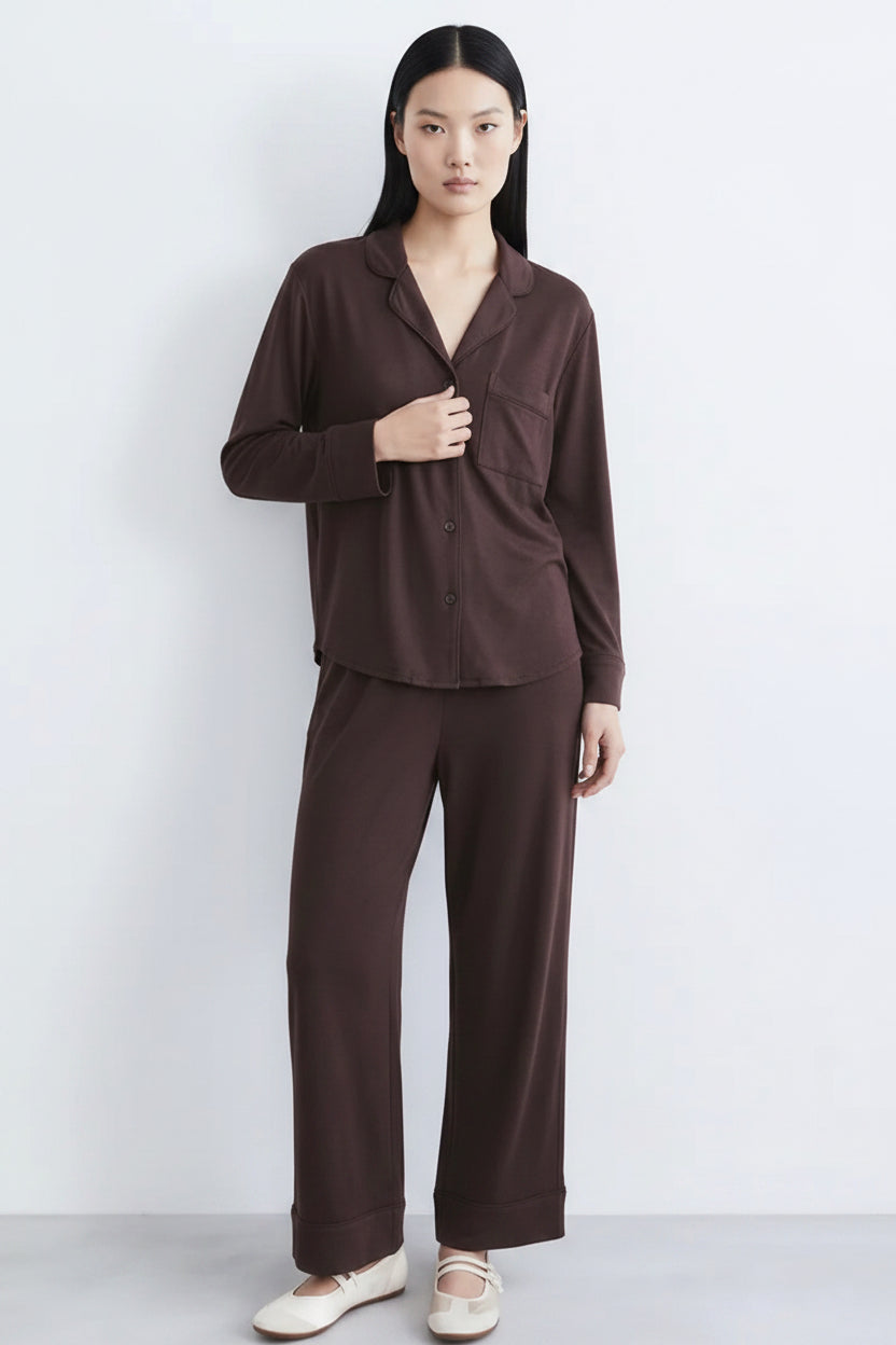 Cloud Pajama Set - Mocha
