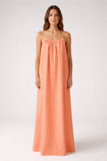 STUNNING BACKLESS MAXI DRESS - DUSTYROSE