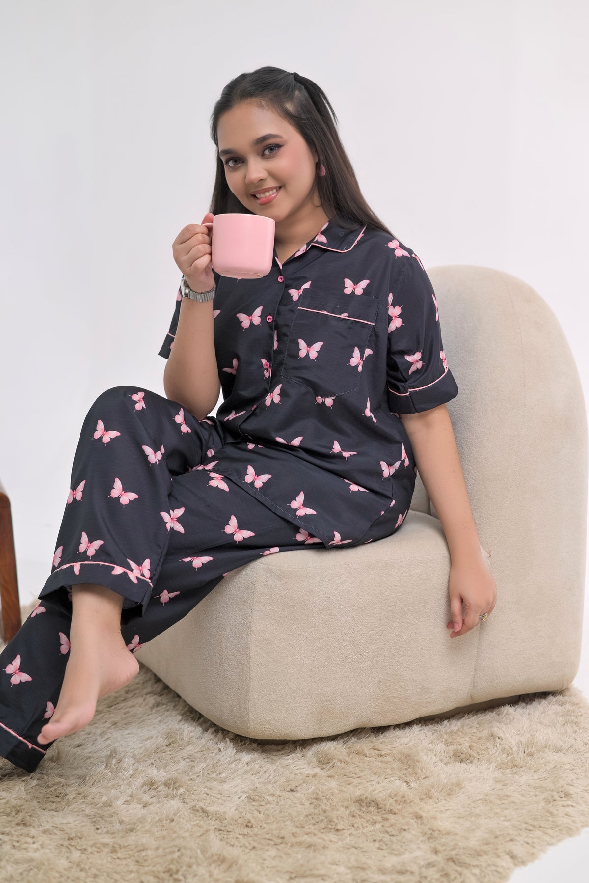 Somnia - Swiss Lawn PJ Sets - Luna Butterfly