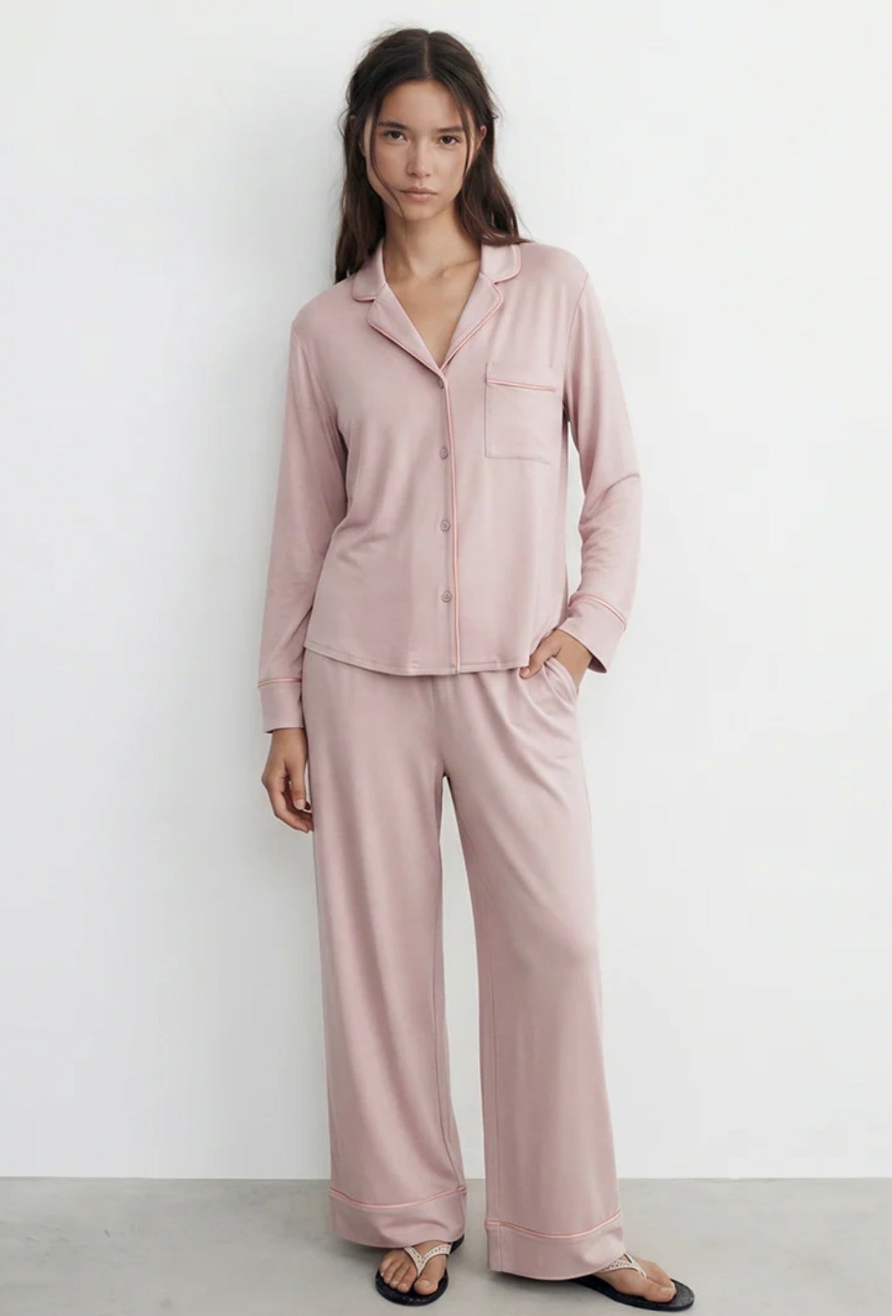 Cloud Pajama Set - Dusty Pink
