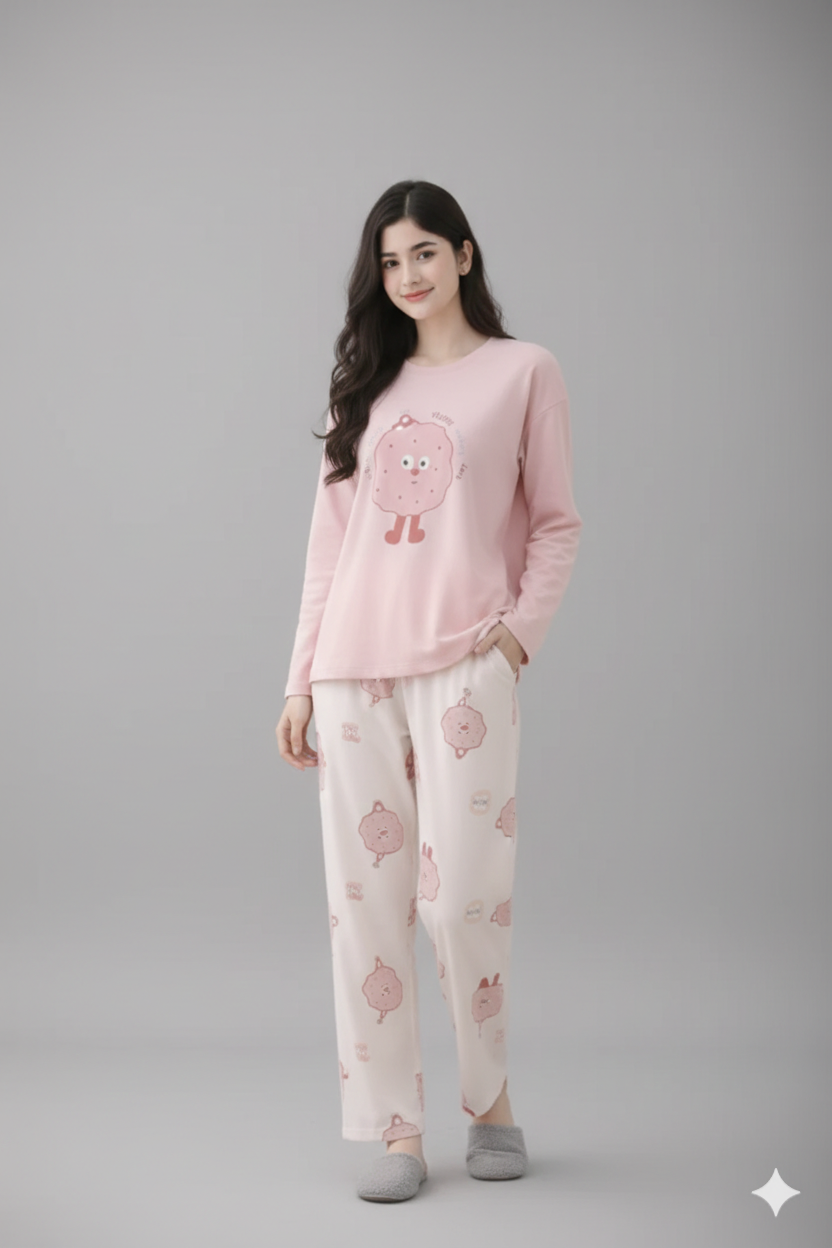 HAPPY COOKIE PRINTED NIGHT SUIT