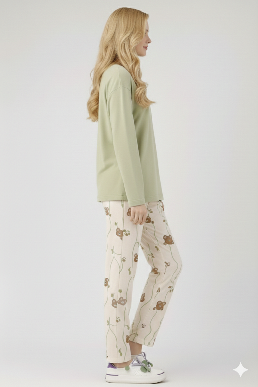 GREEN BEAR NIGHT SUIT