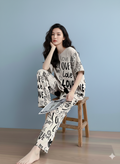 DROP SHOULDER PJ SUIT - BIEGE