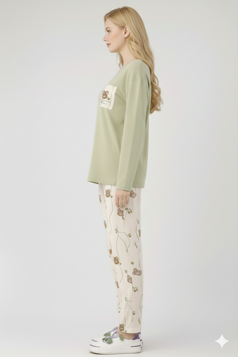 GREEN BEAR NIGHT SUIT