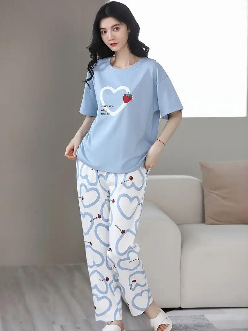 STRAWBERY HEART SKYBLUE - P11