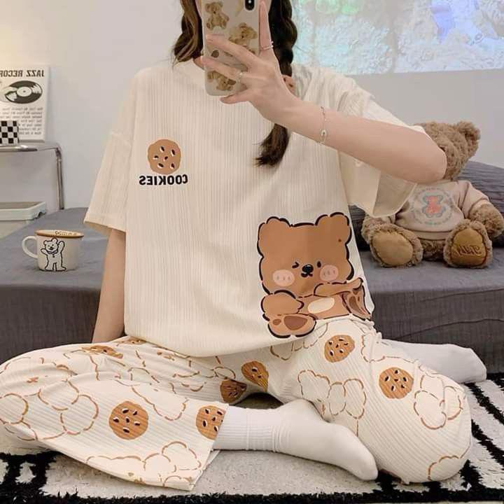 NEW BEAR COOKIES DESIGN NIGHT SUIT- P3