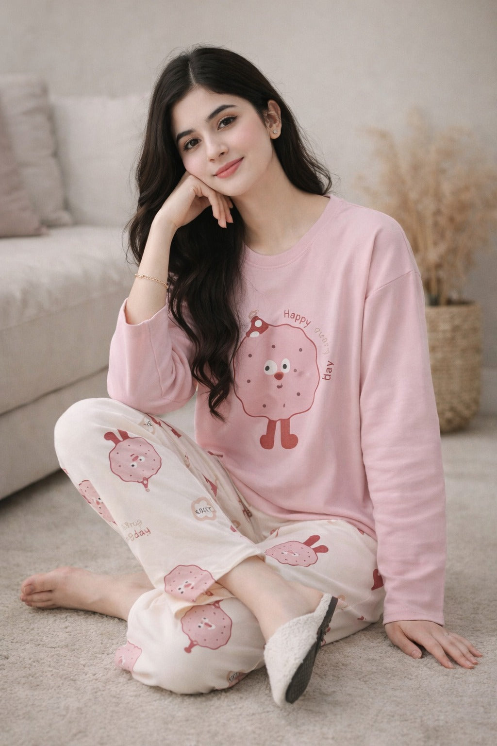 HAPPY COOKIE PRINTED NIGHT SUIT