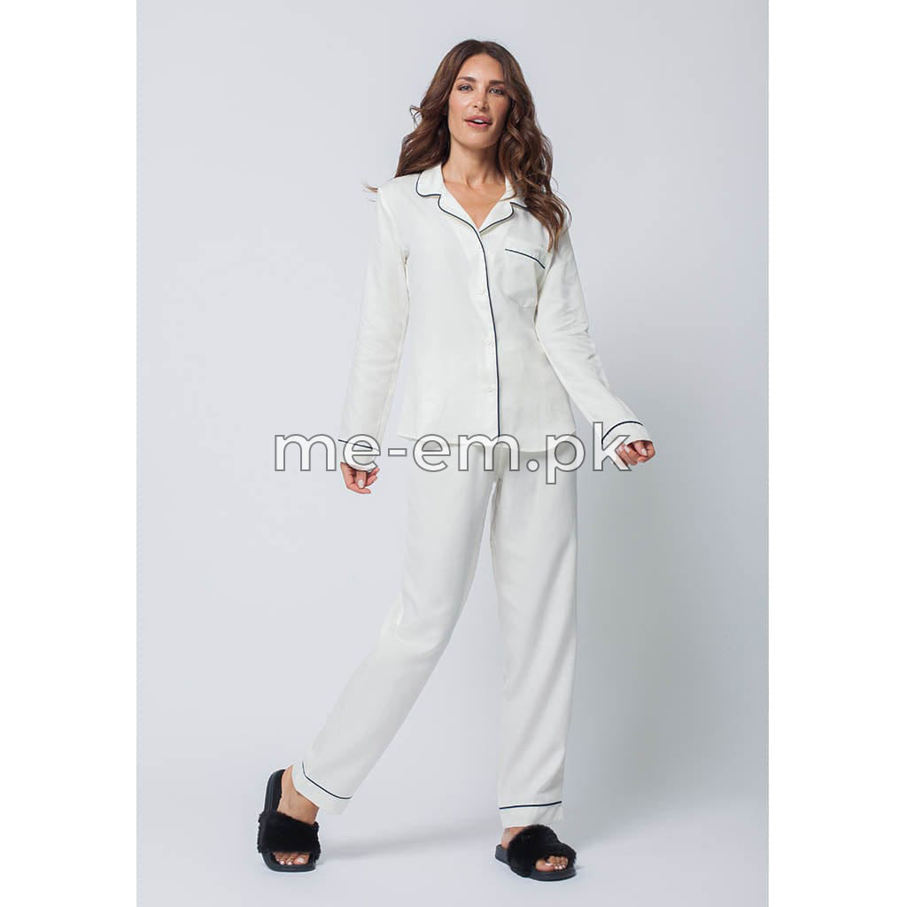 PLAIN SILK -  WHITE