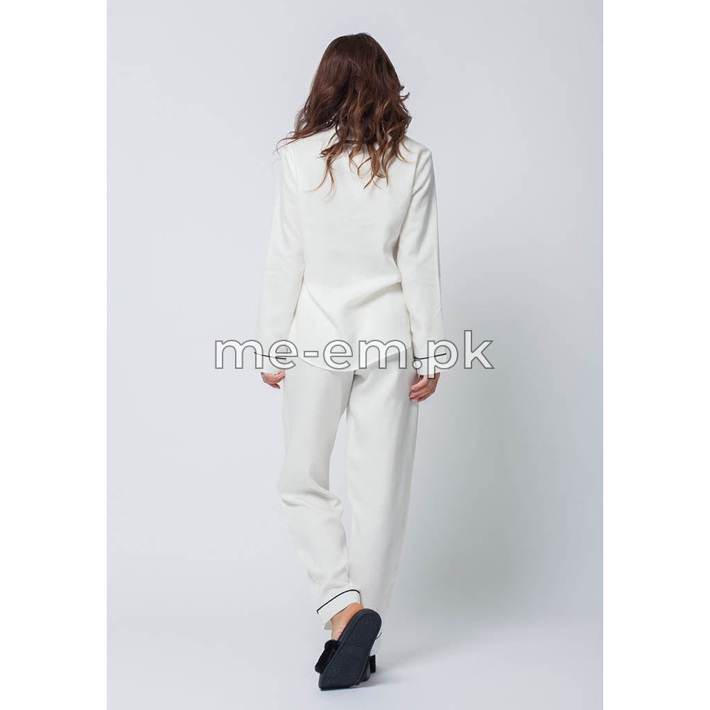 PLAIN SILK -  WHITE