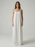 STUNNING BACKLESS MAXI DRESS - WHITE
